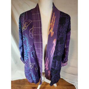 Wild Thing Wild‎ Womans gorgeous lagenlook patchwork jacket Purple Size S/m
